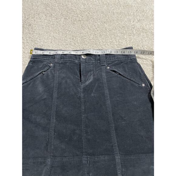 Athleta Women's Size 4 Roseville Skirt Flint Grey Black Velvet Style 918974 - Picture 5 of 9